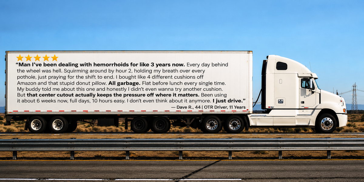 The Long Haul Kit | Seat Cushion for Truckers with Hemorrhoids