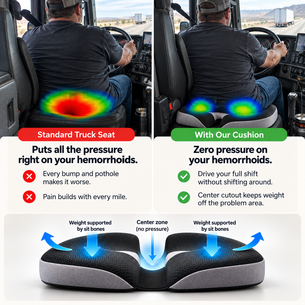 The Long Haul Kit | Seat Cushion for Truckers with Hemorrhoids