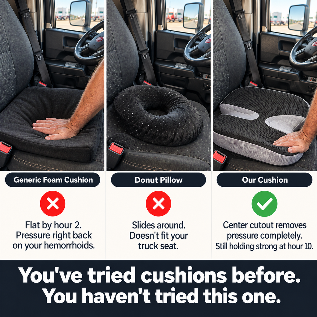 The Long Haul Kit | Seat Cushion for Truckers with Hemorrhoids