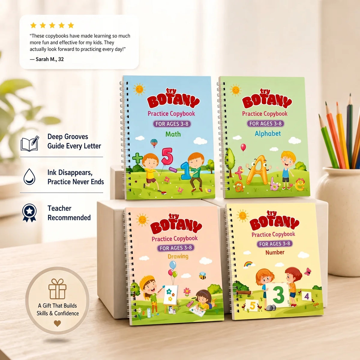 Botany's Magic Groove Practice Copybook Set